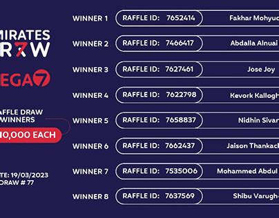 emirates draw results|Emirates Draw Results .